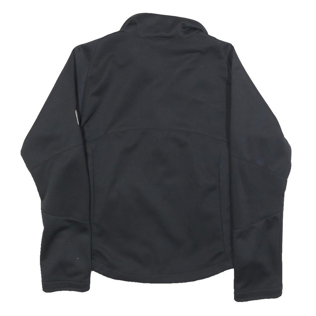 JACK WOLFSKIN Womens Black Polyester Blend Outdoor Jacket M Zip Floral Pattern