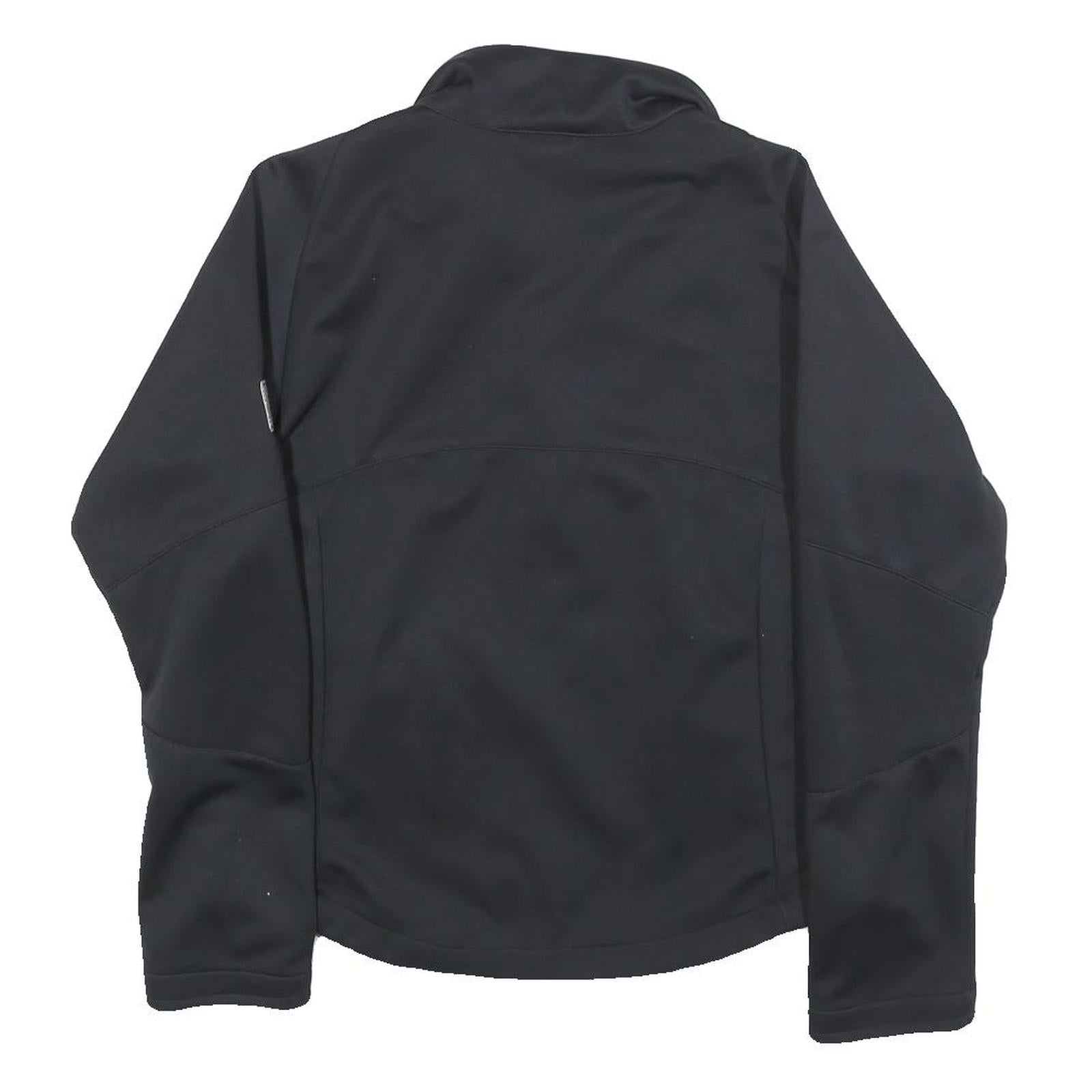 JACK WOLFSKIN Womens Black Polyester Blend Outdoor Jacket M Zip Floral Pattern