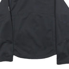 JACK WOLFSKIN Womens Black Polyester Blend Outdoor Jacket M Zip Floral Pattern