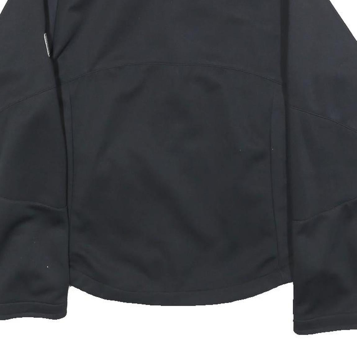 JACK WOLFSKIN Womens Black Polyester Blend Outdoor Jacket M Zip Floral Pattern