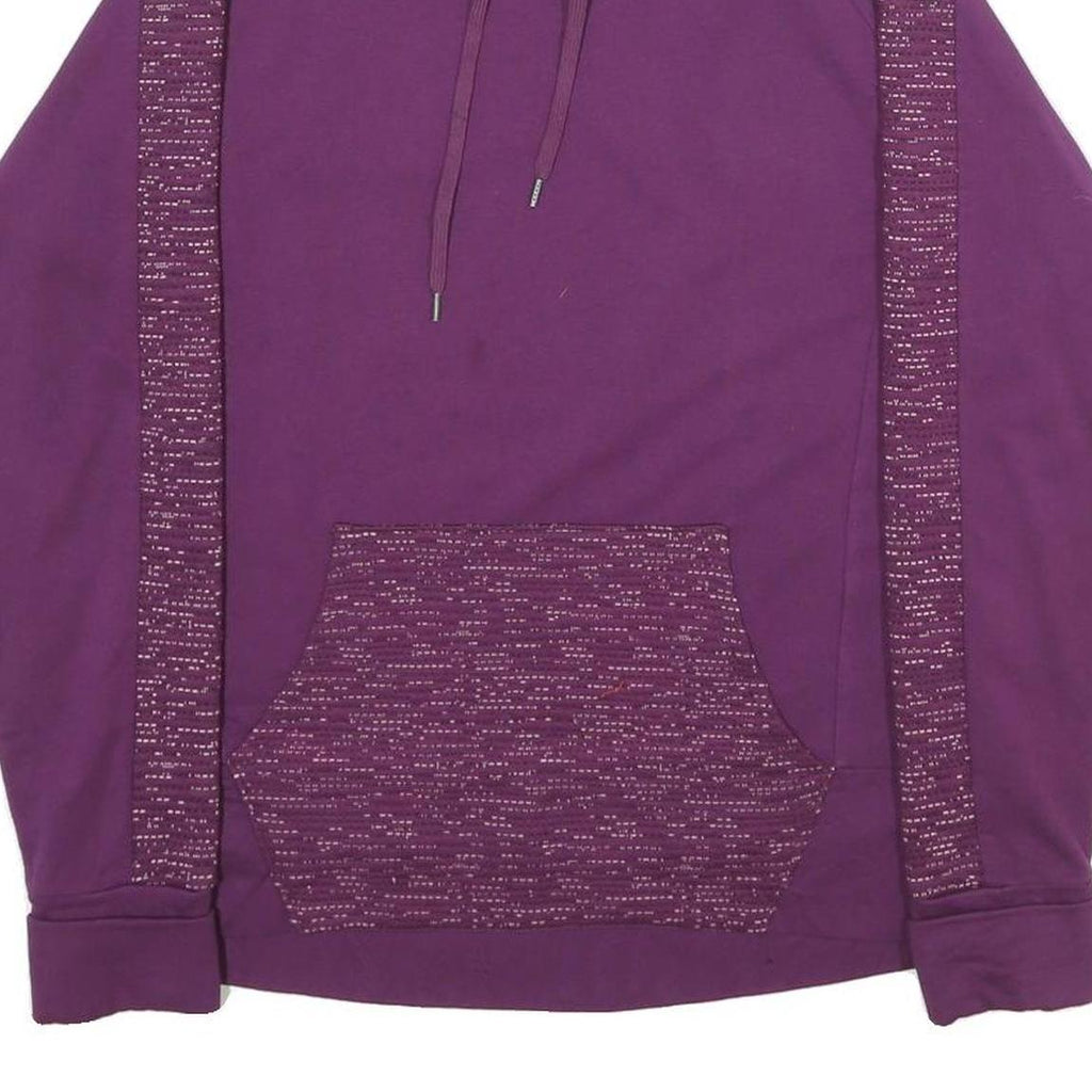 FILA Womens Purple Sweatshirt Pullover M Cotton Blend Cowl Neck Casual