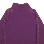 FILA Womens Purple Sweatshirt Pullover M Cotton Blend Cowl Neck Casual