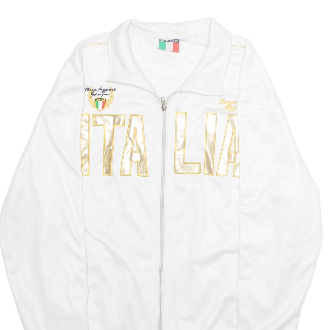 ITALIA Mens Shell Jacket White 2XL