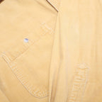 TIMBERLAND Mens Yellow Cotton Shirt L Button Front Casual Utility Workwear