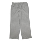 ESCADA Womens Wool Blend Grey Relaxed Straight Trousers W36 L33 Elegant