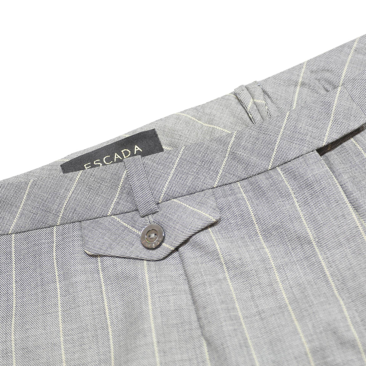 ESCADA Womens Wool Blend Grey Relaxed Straight Trousers W36 L33 Elegant