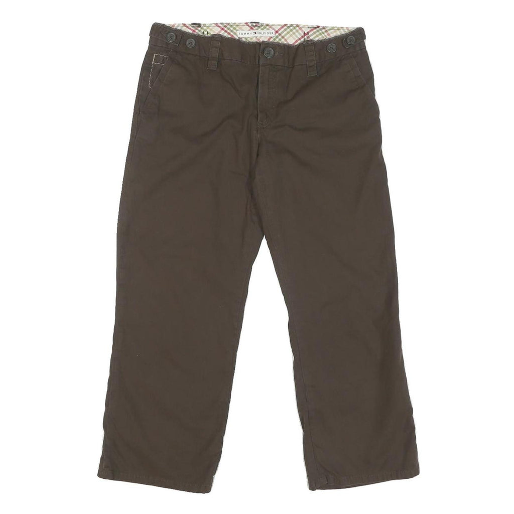 TOMMY HILFIGER Womens Shorts Brown Casual M W30 Cotton Blend Relaxed Fit