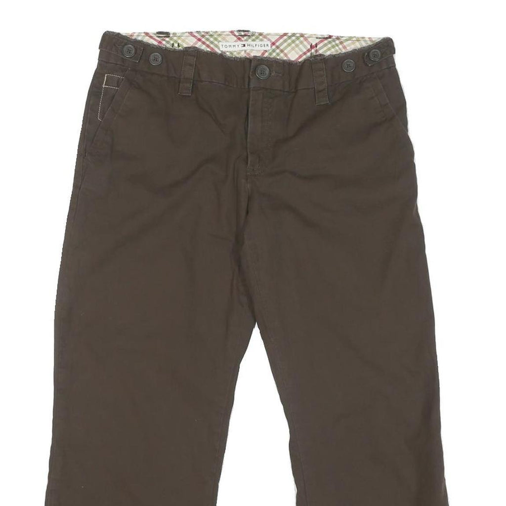 TOMMY HILFIGER Womens Shorts Brown Casual M W30 Cotton Blend Relaxed Fit
