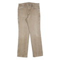 WRANGLER Mens Beige Regular Straight Denim Medium W33 L32 Classic Cotton Blend