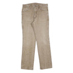 WRANGLER Mens Beige Regular Straight Denim Medium W33 L32 Classic Cotton Blend