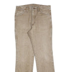 WRANGLER Mens Beige Regular Straight Denim Medium W33 L32 Classic Cotton Blend