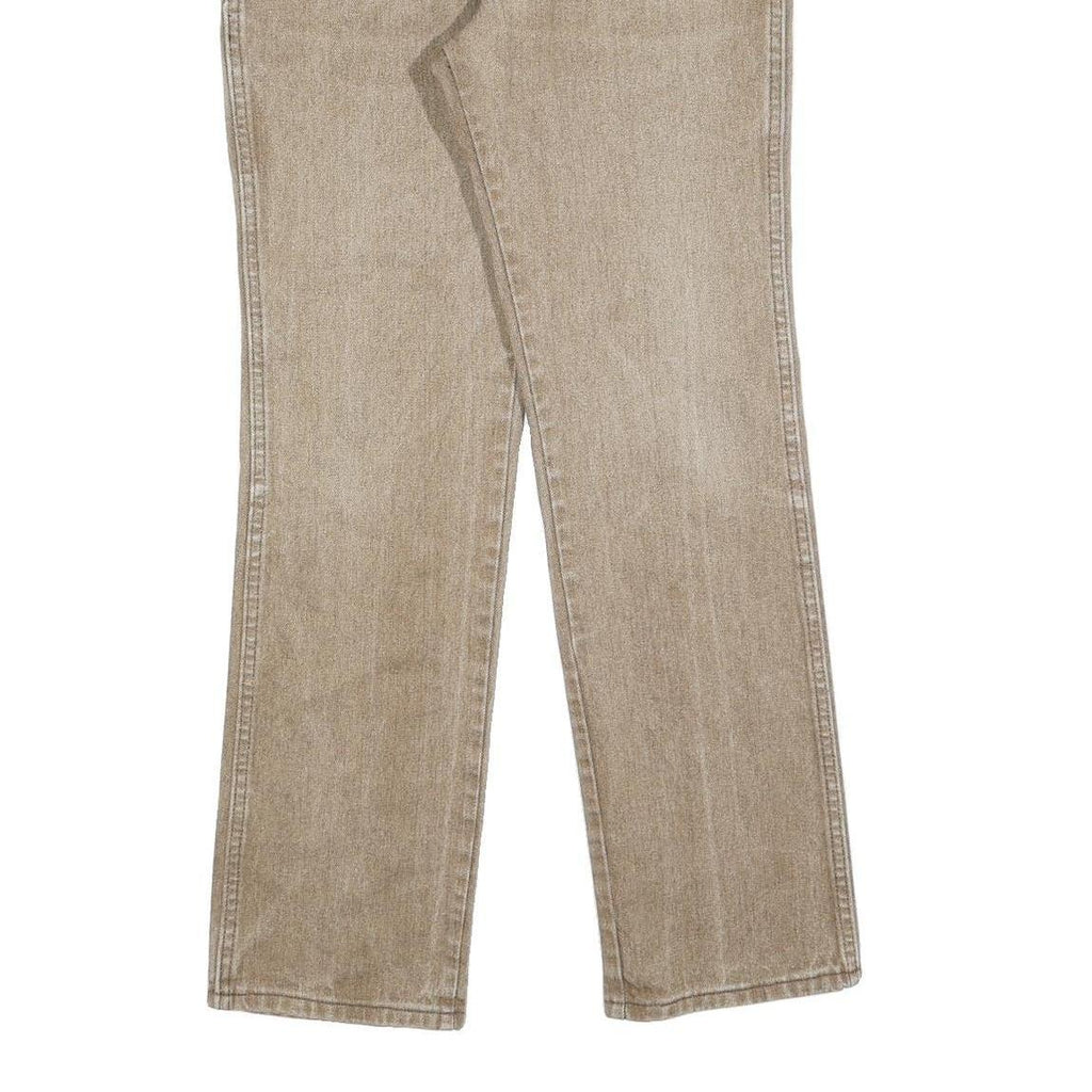 WRANGLER Mens Beige Regular Straight Denim Medium W33 L32 Classic Cotton Blend