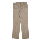 WRANGLER Mens Beige Regular Straight Denim Medium W33 L32 Classic Cotton Blend