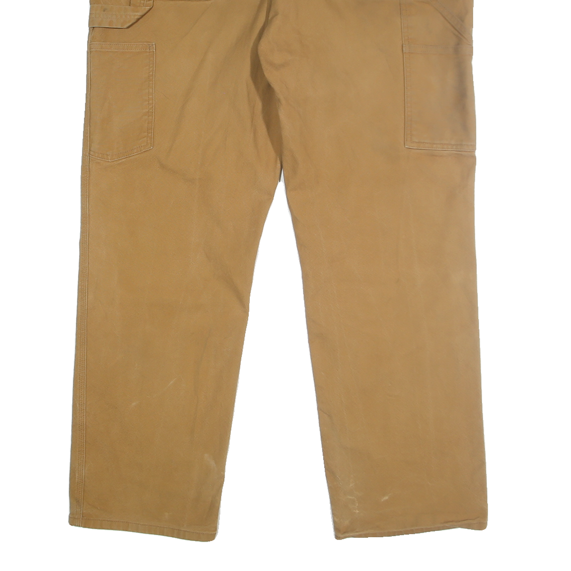 CARHARTT Mens Relaxed Fit Jeans Beige Cotton Blend Zip W40 L32 Workwear Durable