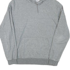 PUMA Mens Grey Hoodie L Cotton Blend Pullover Casual Sweatshirt
