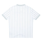 FB SISTER Striped Womens Jersey White V-Neck S
