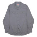 WRANGLER Mens Grey Shirt M Cotton Blend Long Sleeve Casual Workwear