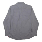 WRANGLER Mens Grey Shirt M Cotton Blend Long Sleeve Casual Workwear