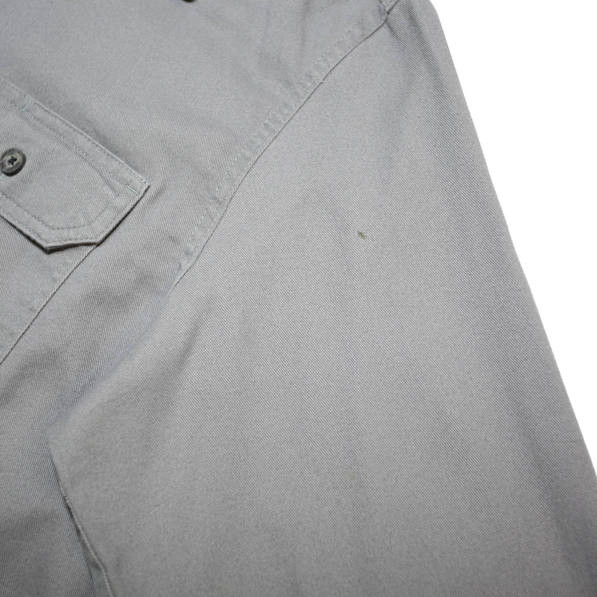 WRANGLER Mens Grey Shirt M Cotton Blend Long Sleeve Casual Workwear