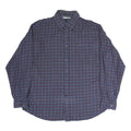 TOMMY HILFIGER Mens Blue Check Shirt L Long Sleeve Cotton Classic Fit Button