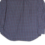 TOMMY HILFIGER Mens Blue Check Shirt L Long Sleeve Cotton Classic Fit Button