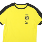 PUMA Mens Yellow & Black BVB 09 Graphic T-Shirt L Short Sleeve Crew Neck