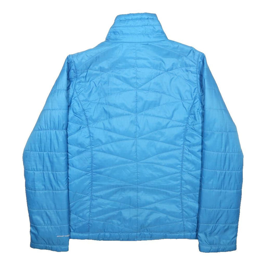COLUMBIA Womens Blue Jacket M Polyester Casual Outdoor Zip Padded Warm Jacket