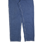 CARHARTT Mens Blue Regular Fit Denim Jeans W34 L34 Workwear Zip Closure