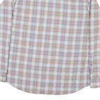 WRANGLER Mens Blue & Orange Checked Shirt L Long Sleeve Casual Workwear