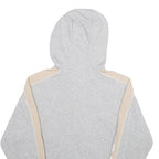 ADIDAS Womens Grey & Beige Hoodie UK 10 Cotton Blend Pullover Casual Sportswear