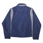 NIKE Mens Blue & Grey Jacket XL Synthetic Zip Plain Lightweight Sportswear