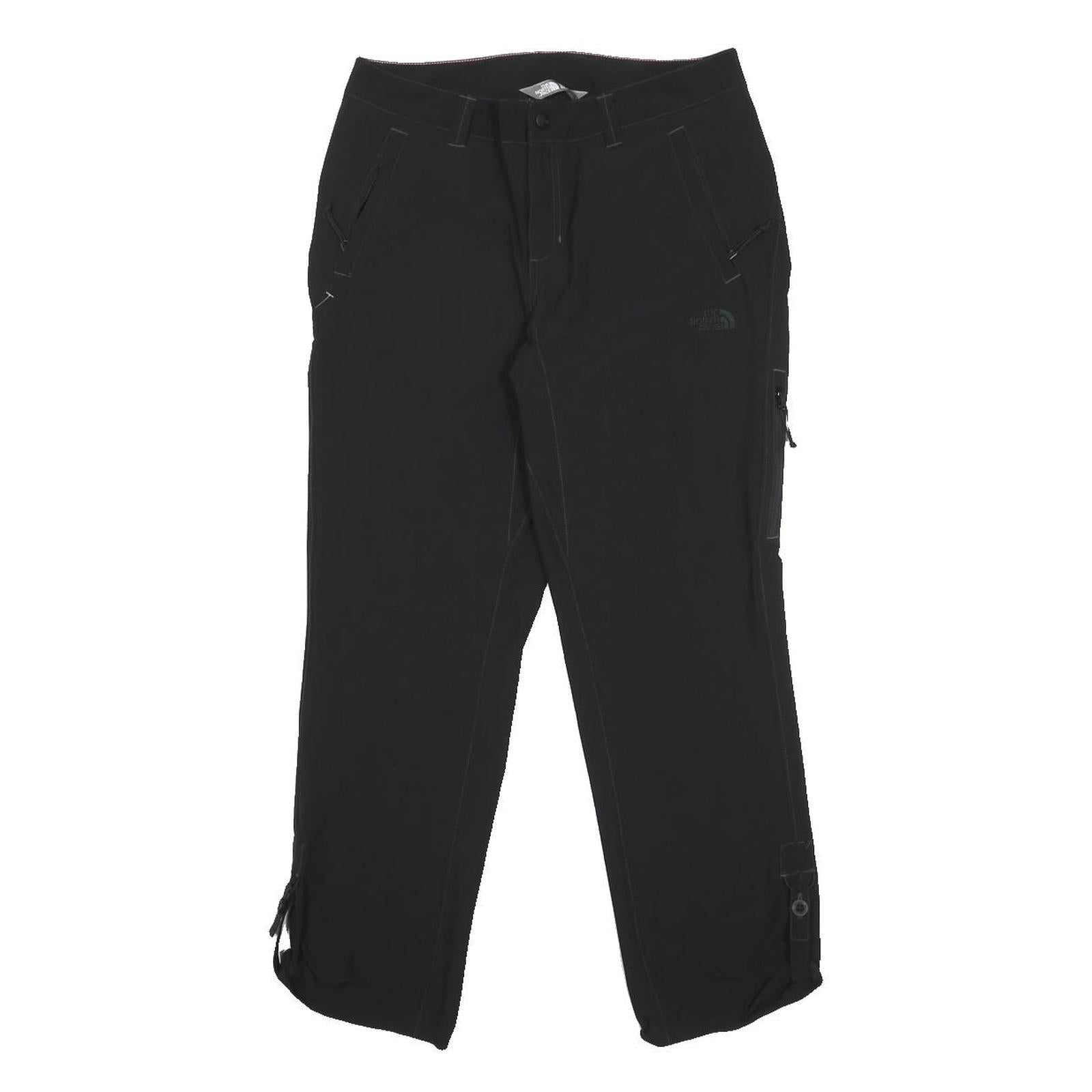 THE NORTH FACE Womens Nylon Black Regular Leg Trousers W30 L28 Outdoor Zip
