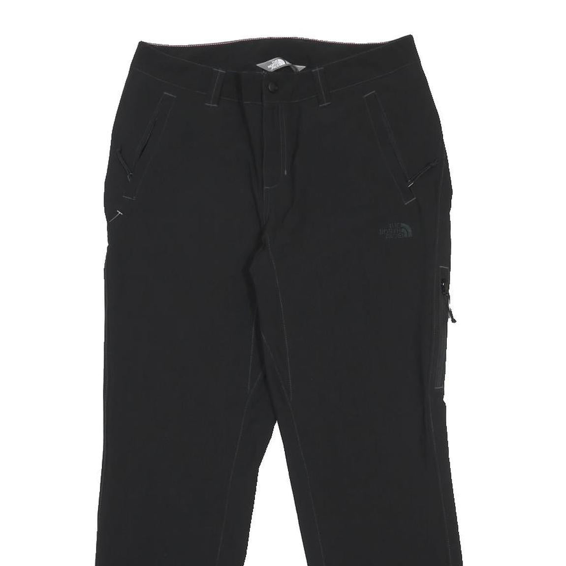 THE NORTH FACE Womens Nylon Black Regular Leg Trousers W30 L28 Outdoor Zip