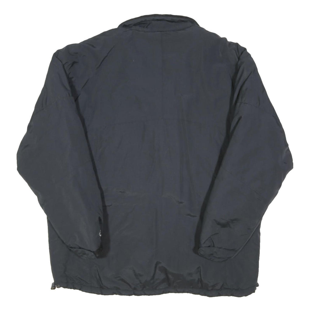 CHAMPION Mens Black Zip Jacket L Polyester Blend Plain Lightweight Sport