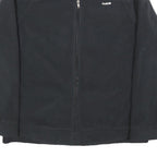 REEBOK Womens Black XL Polyester Zip Jacket Plain Lightweight Sportswear