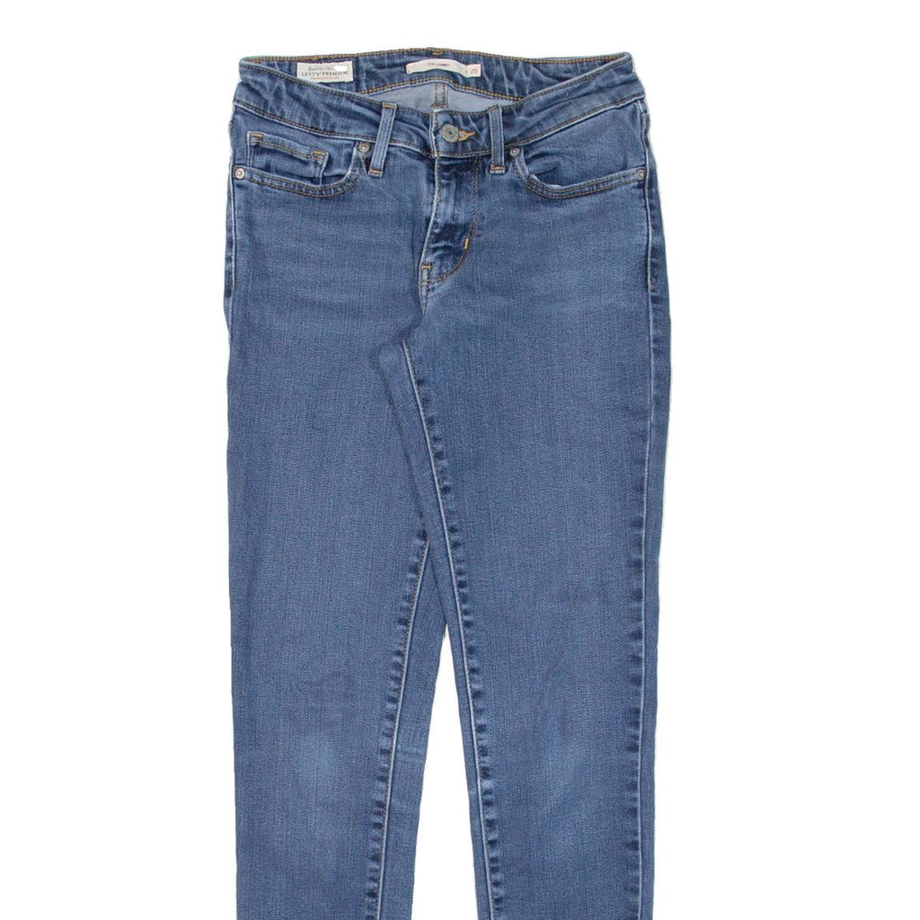 LEVI'S 711 BIG E Womens Jeans Blue Slim Skinny W25 L30