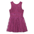 OASIS Womens Purple Lace Fit & Flare Polyester Blend Sleeveless Mini Dress UK 12