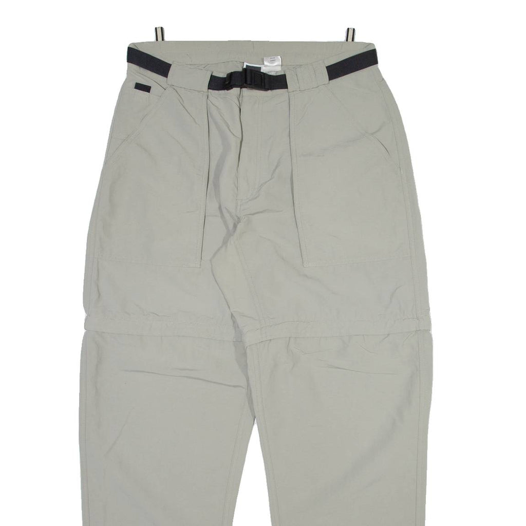 THE NORTH FACE Detachable Legs Mens Trousers Grey Relaxed Straight Nylon W30 L31