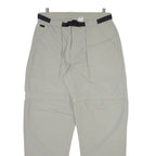 THE NORTH FACE Detachable Legs Mens Trousers Grey Relaxed Straight Nylon W30 L31