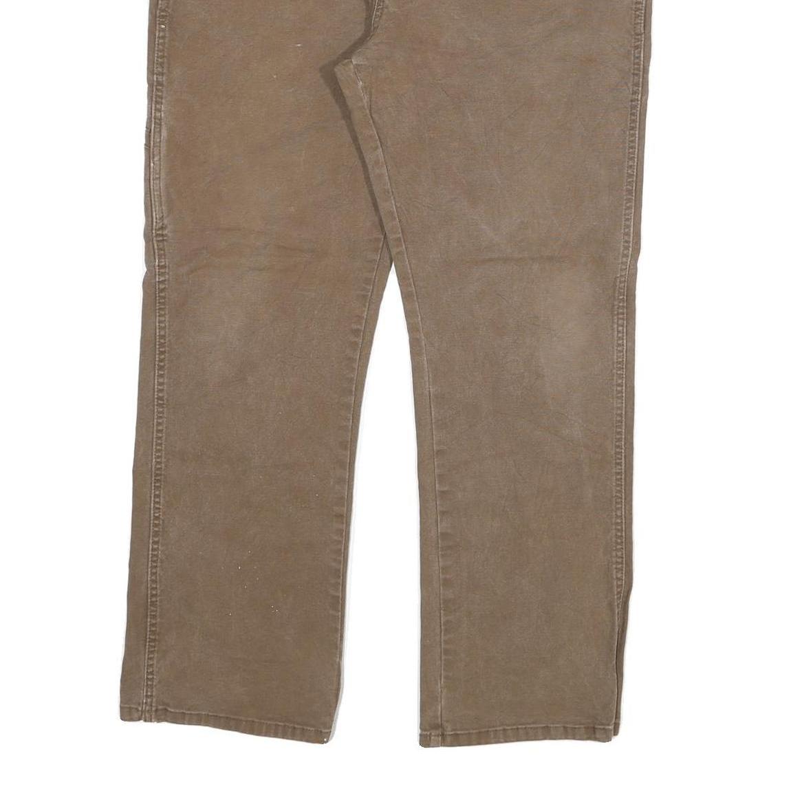 DICKIES Mens Jeans Beige Regular Straight Denim Medium W36 L30 Workwear Casual