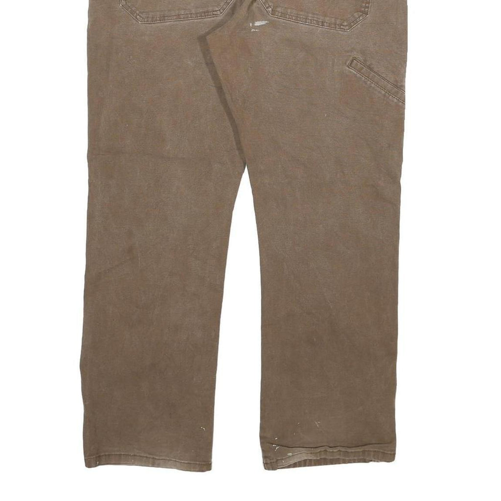 DICKIES Mens Jeans Beige Regular Straight Denim Medium W36 L30 Workwear Casual