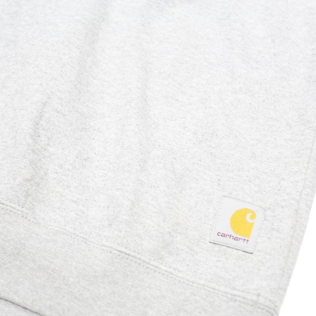 CARHARTT Mens Grey Sweatshirt S Crew Neck Cotton Blend Pullover Graphic Print