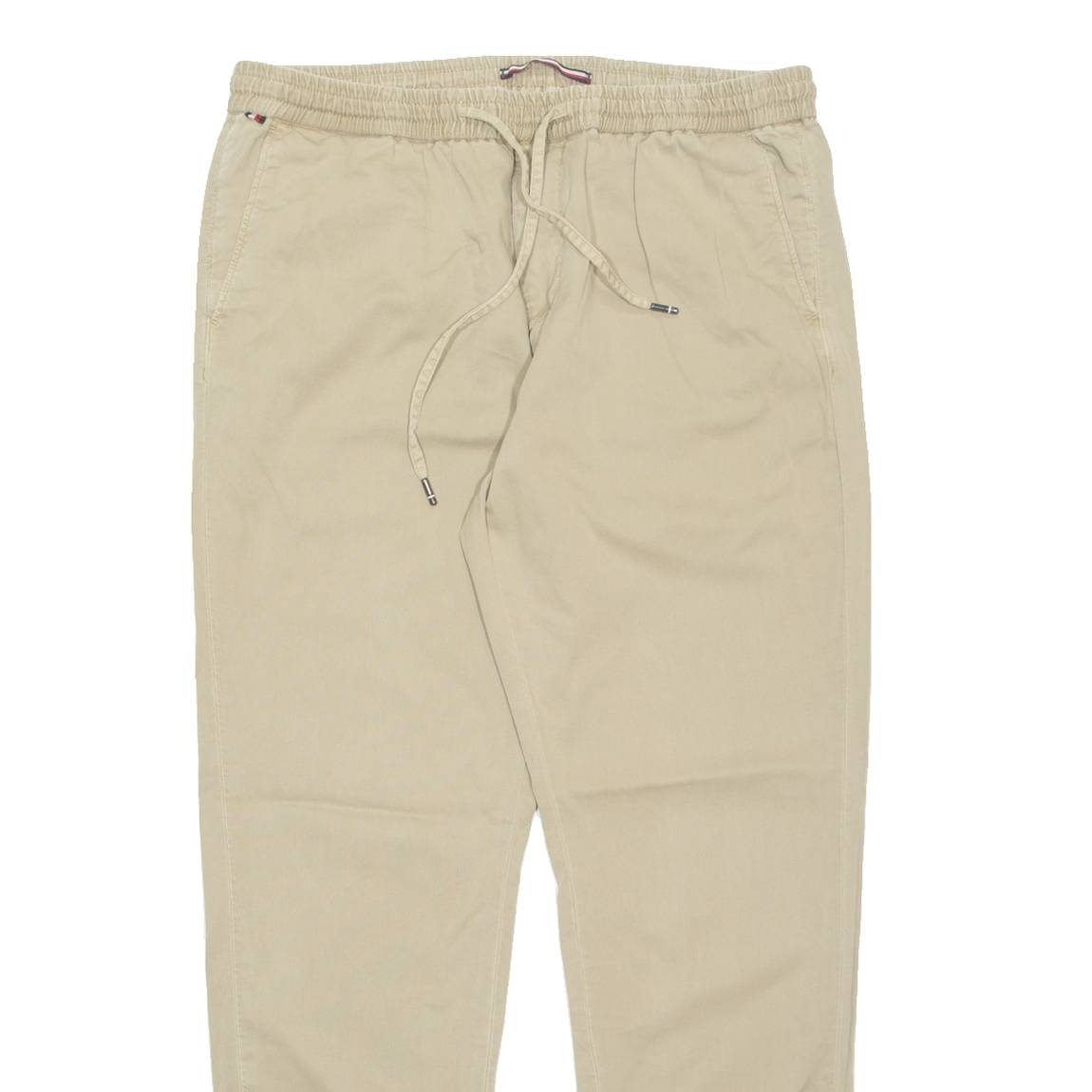 TOMMY HILFIGER Chino Mens Trousers Beige Regular Tapered W34 L32