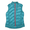 SALOMON Womens Teal Blue Puffer Jacket M Polyester Blend Quilted Zip Outdoor