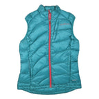 SALOMON Womens Teal Blue Puffer Jacket M Polyester Blend Quilted Zip Outdoor