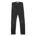 LEVI'S 510 Boys Jeans Black Slim Skinny Denim Medium W27 L27 Cotton Blend Zip