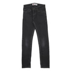 LEVI'S 510 Boys Jeans Black Slim Skinny Denim Medium W27 L27 Cotton Blend Zip