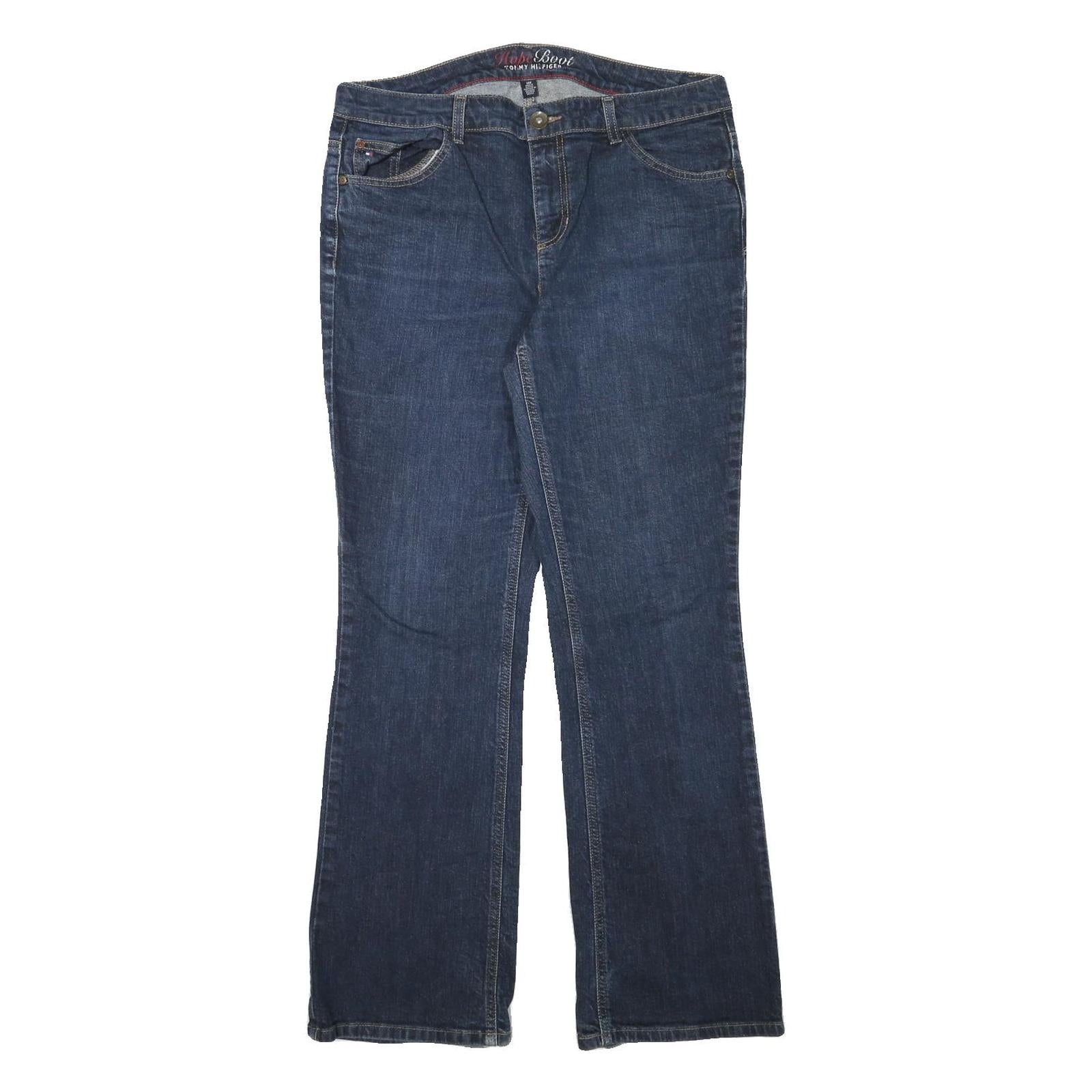 TOMMY HILFIGER Womens Jeans Blue Regular Bootcut Denim Medium W34 L31 Classic