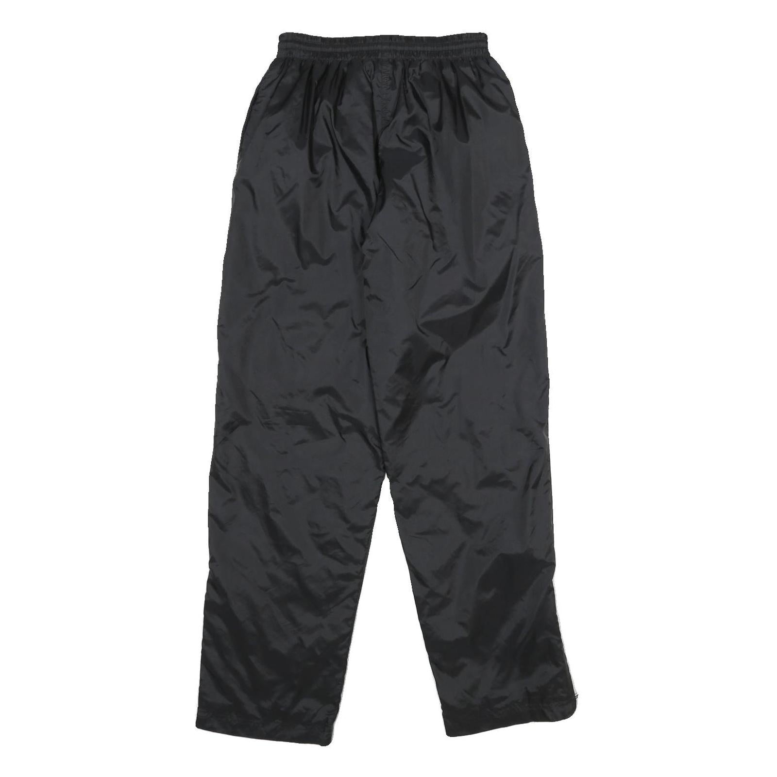 REEBOK Mens Joggers Black S W24 L29 Classic Straight Fit Lightweight Nylon