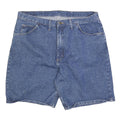 WRANGLER Mens Denim Blue Casual Shorts XL W38 Classic Cotton 5-Pocket Zip Fly